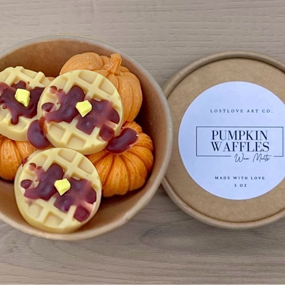 Pumpkin Maple Nut Waffle Soy Wax Melts | strong scent | handmade | fragrance - Picture 2 of 3